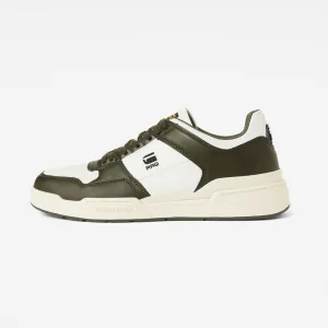 Attacc Block Leather Sneakers  - White Multi