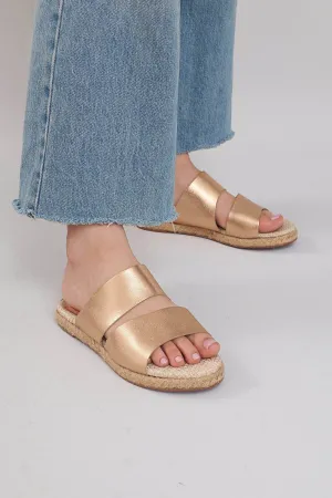Bali Mules - Metallic Rosé