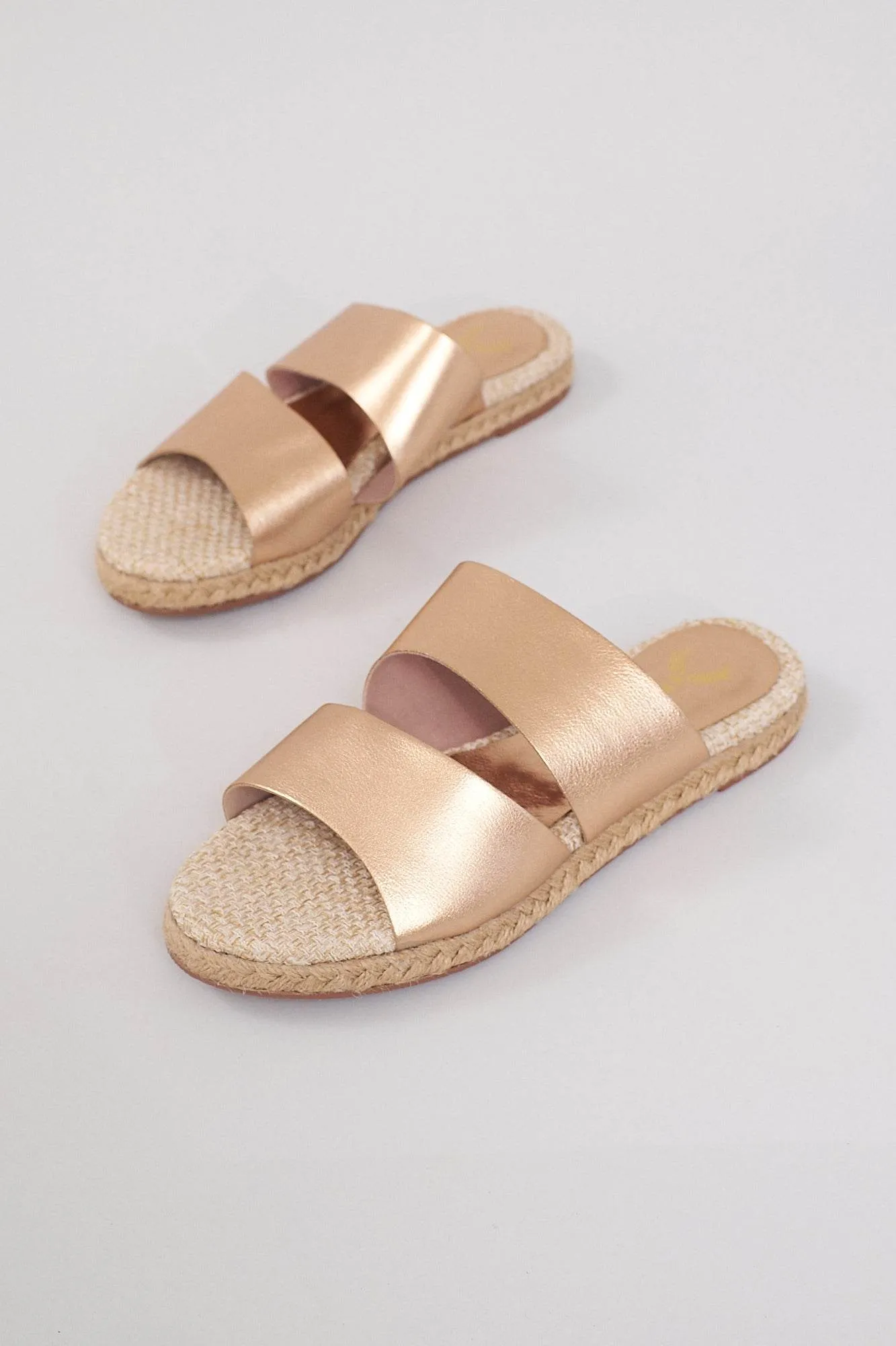 Bali Mules - Metallic Rosé