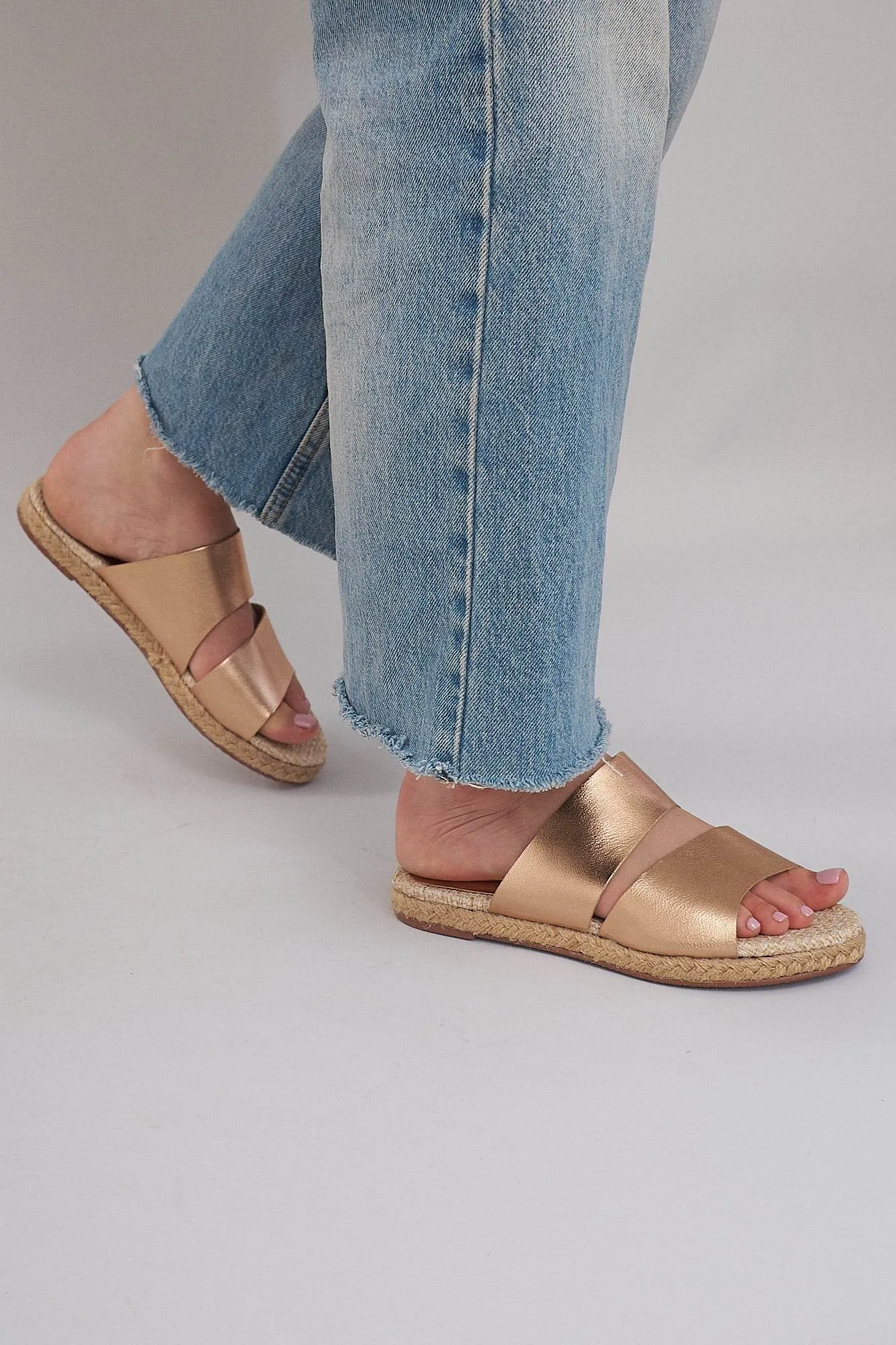 Bali Mules - Metallic Rosé