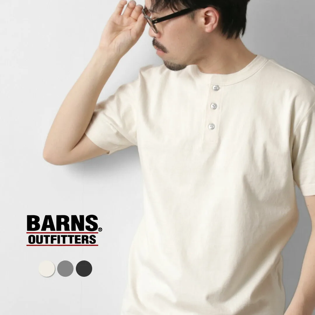 BARNS OUTFITTERS / Cozun Knitting Henry Neck Short Sleeve T-shirt SP Buttonworks