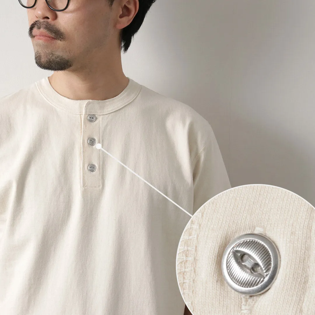 BARNS OUTFITTERS / Cozun Knitting Henry Neck Short Sleeve T-shirt SP Buttonworks