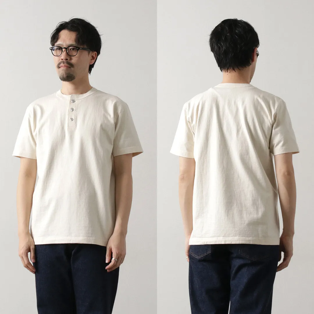 BARNS OUTFITTERS / Cozun Knitting Henry Neck Short Sleeve T-shirt SP Buttonworks