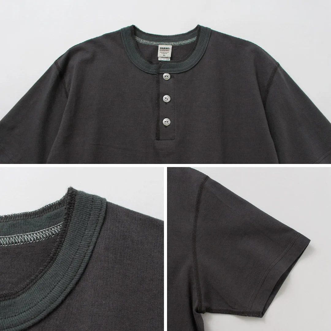 BARNS OUTFITTERS / Cozun Knitting Henry Neck Short Sleeve T-shirt SP Buttonworks