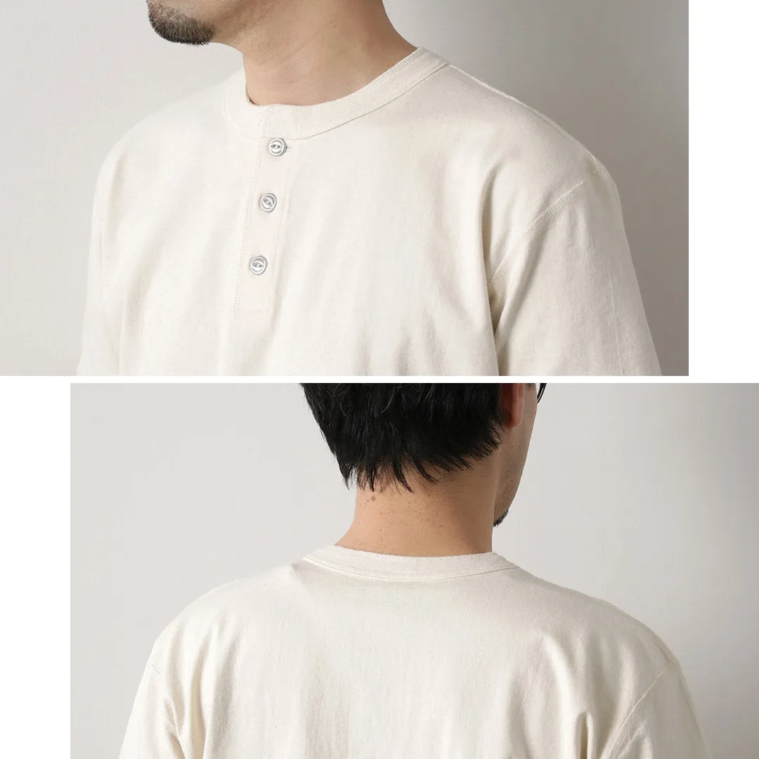 BARNS OUTFITTERS / Cozun Knitting Henry Neck Short Sleeve T-shirt SP Buttonworks