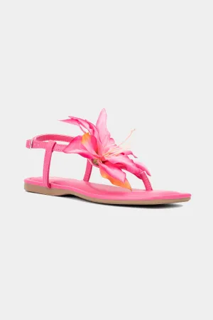 Big Flower Buckle Sandals