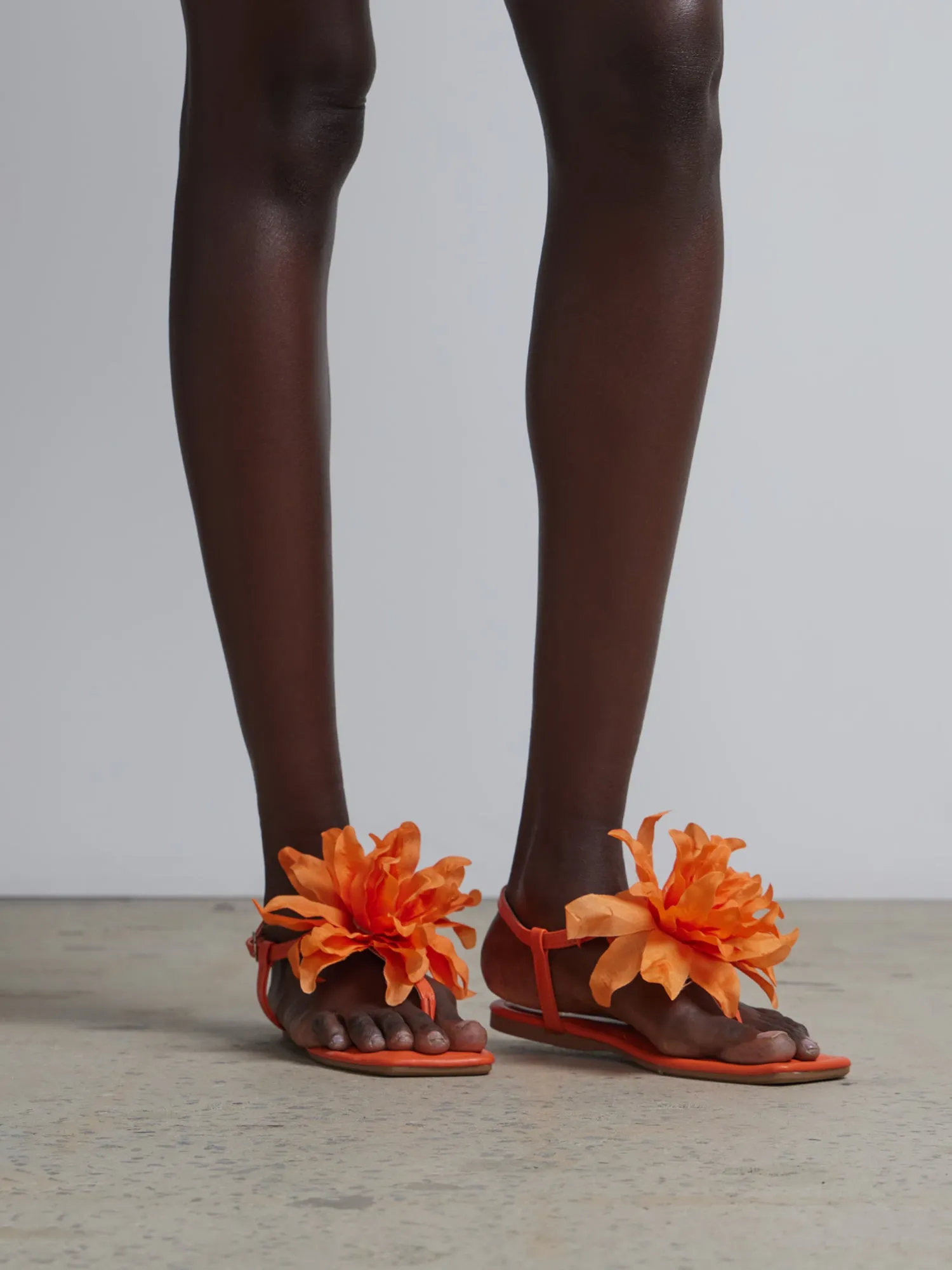 Big Flower Buckle Sandals