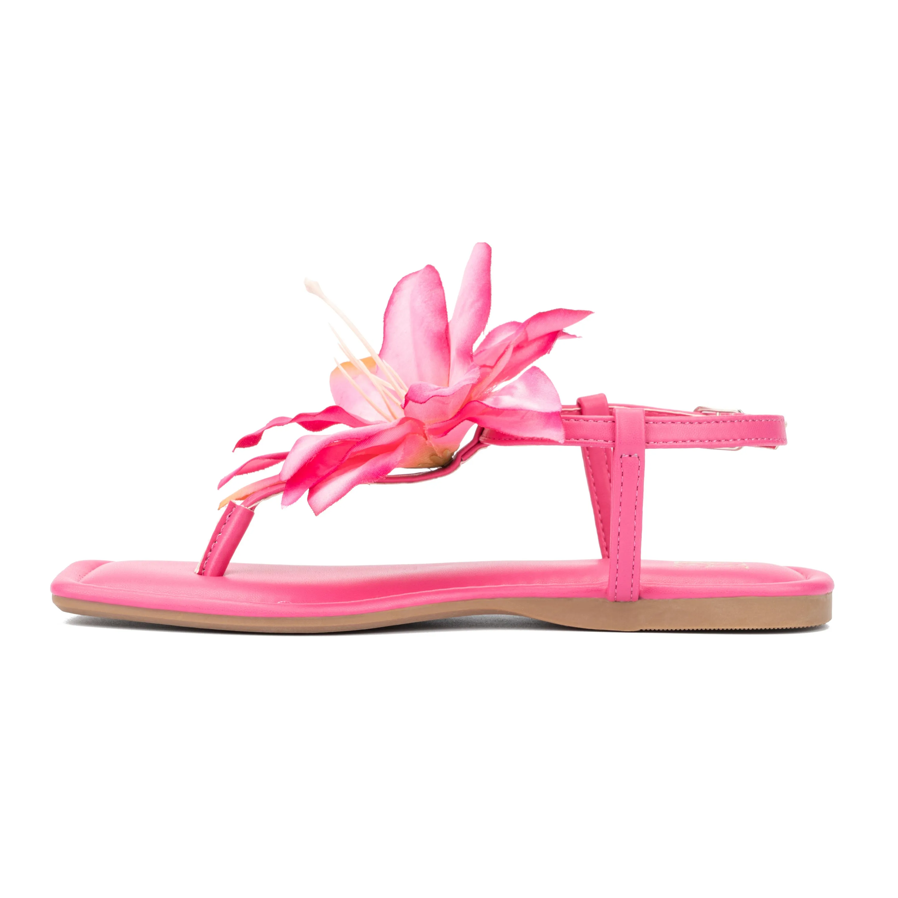Big Flower Buckle Sandals