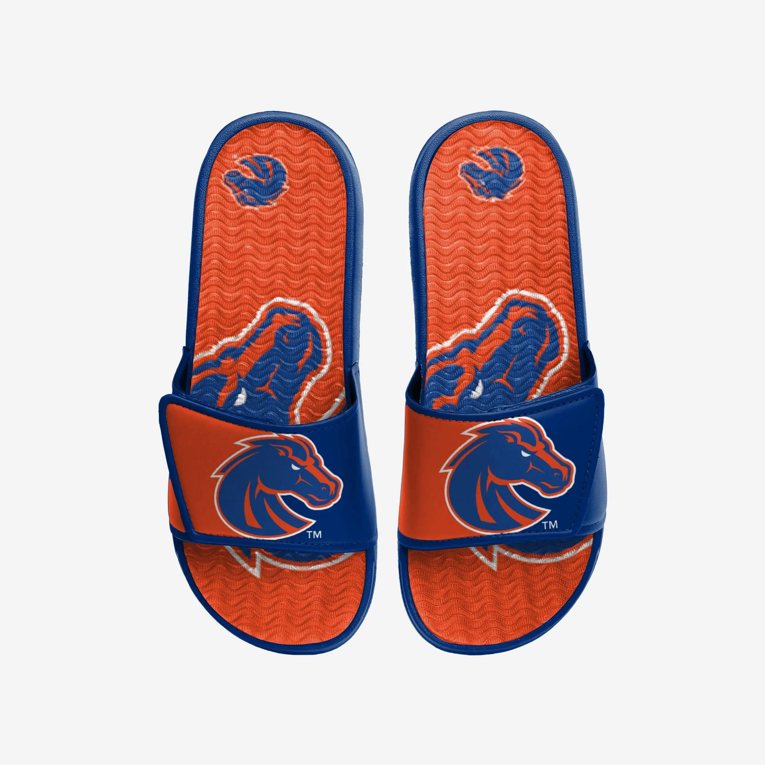 Boise State Broncos Colorblock Big Logo Gel Slide