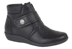 Boulevard L444A Wide Fit Ankle Boot