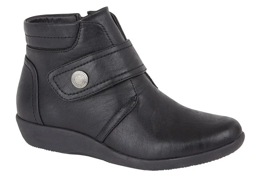 Boulevard L444A Wide Fit Ankle Boot