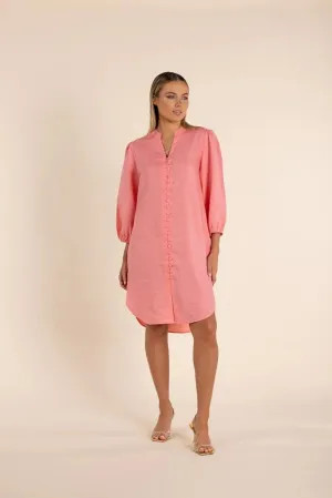 Button-Down Linen Shirt Dress