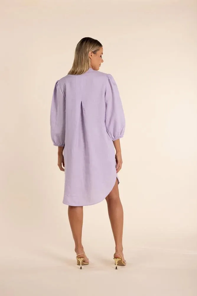 Button-Down Linen Shirt Dress