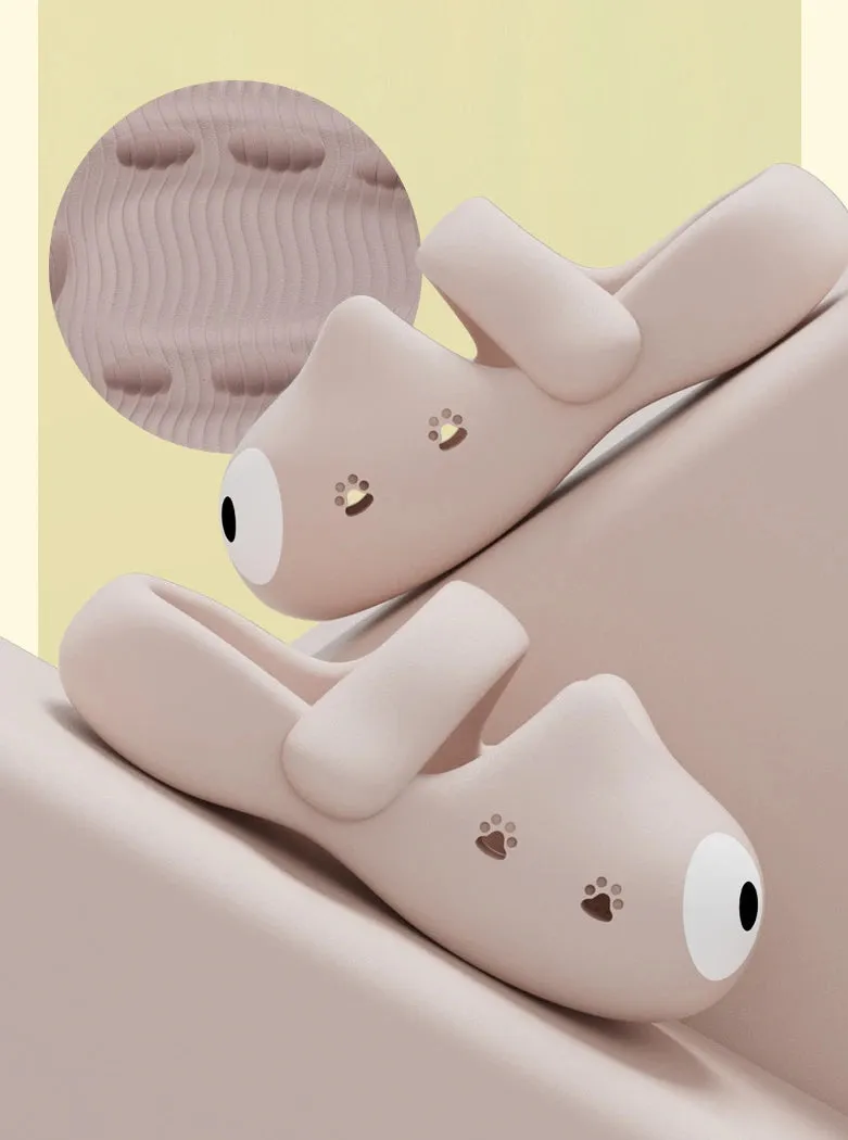 Cartoon Catie Slippers for Women Summer New Version EVA Clogs Thick-Soled Stepping On Cloud Feeling Beach Sandals
