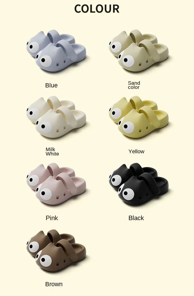 Cartoon Catie Slippers for Women Summer New Version EVA Clogs Thick-Soled Stepping On Cloud Feeling Beach Sandals
