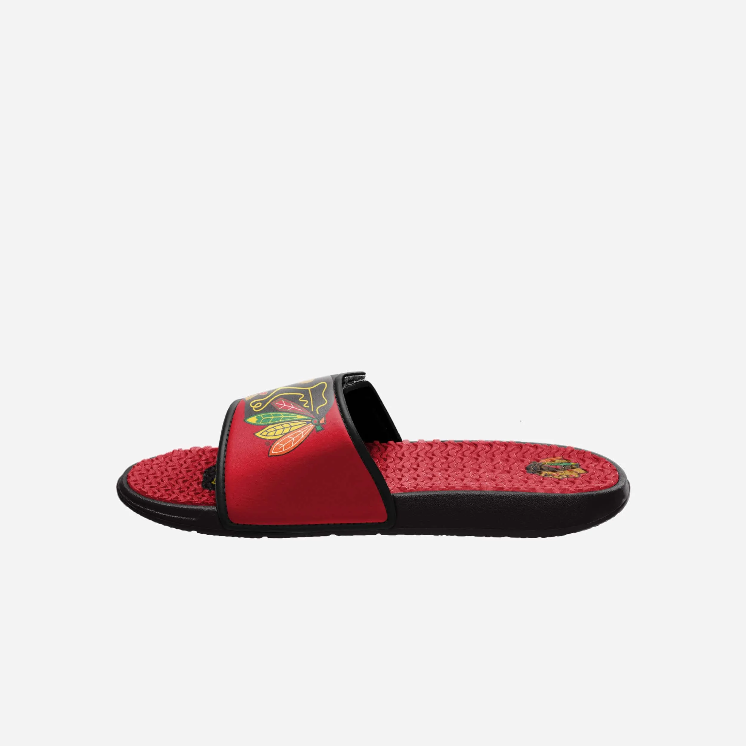 Chicago Blackhawks Colorblock Big Logo Gel Slide
