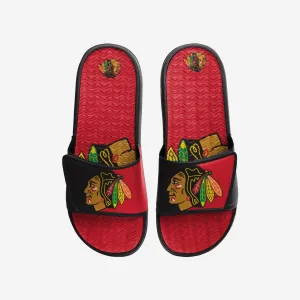 Chicago Blackhawks Colorblock Big Logo Gel Slide