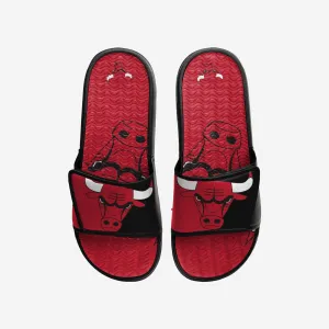 Chicago Bulls Colorblock Big Logo Gel Slide