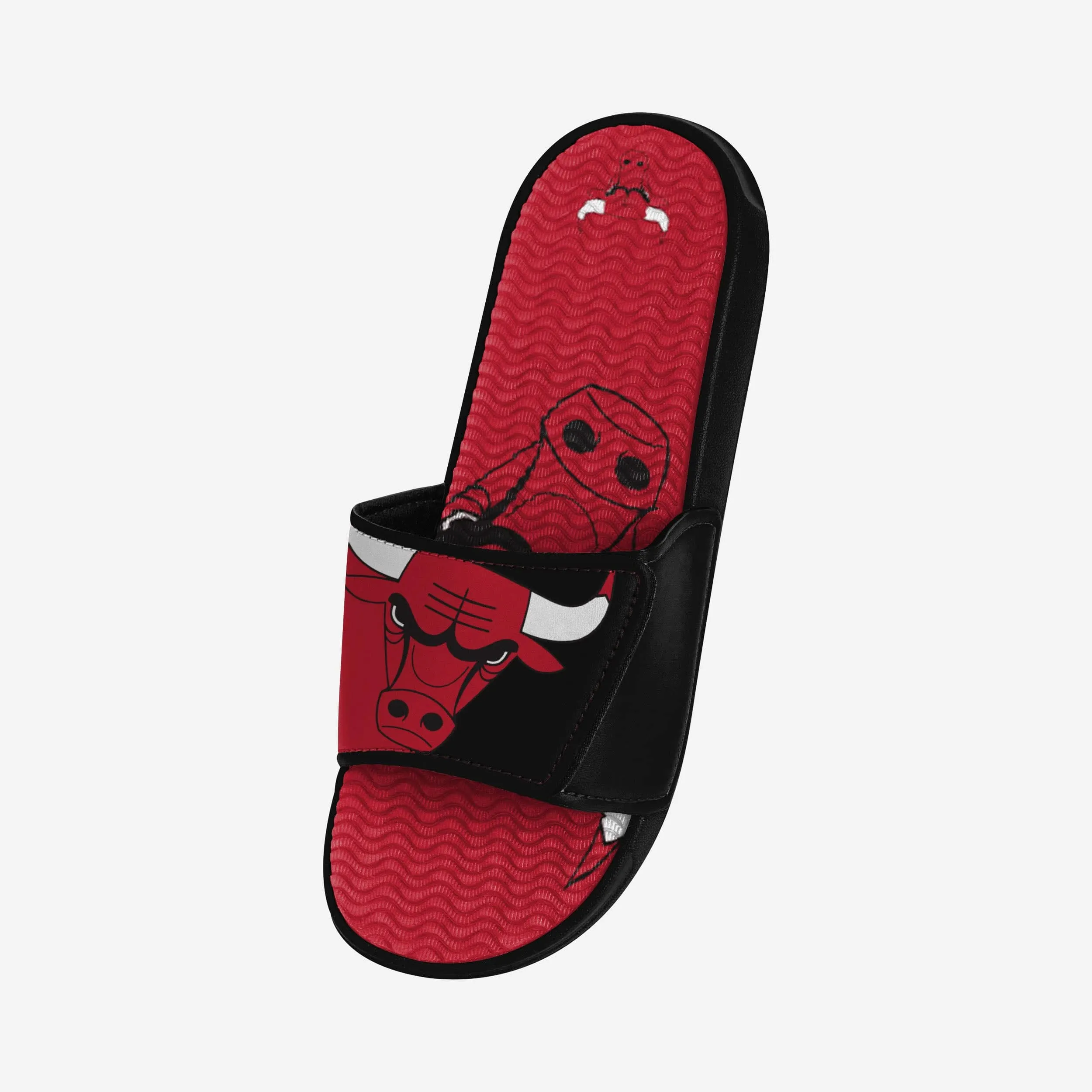 Chicago Bulls Colorblock Big Logo Gel Slide