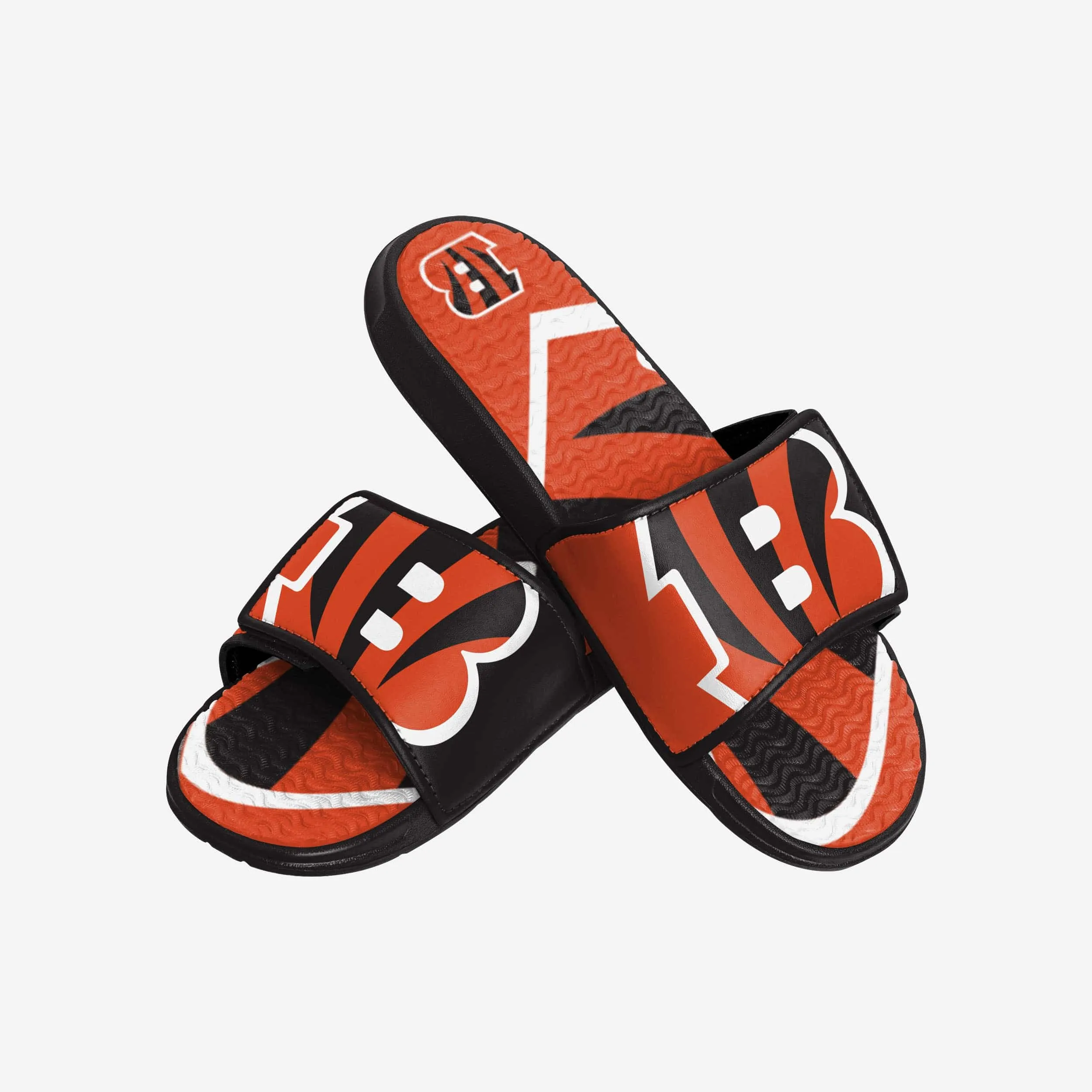 Cincinnati Bengals Colorblock Big Logo Gel Slide