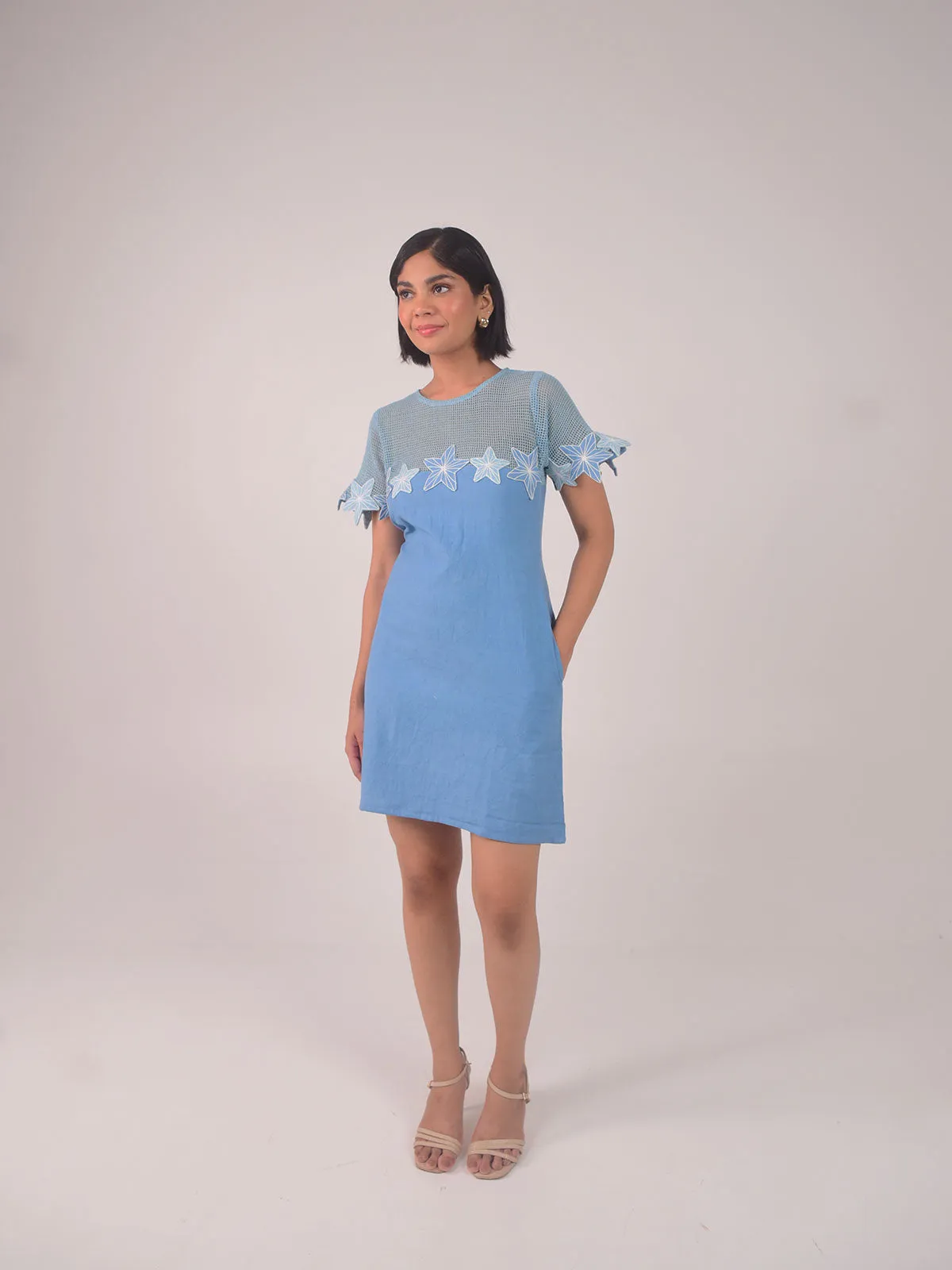 Demi Embroidered Applique Dress