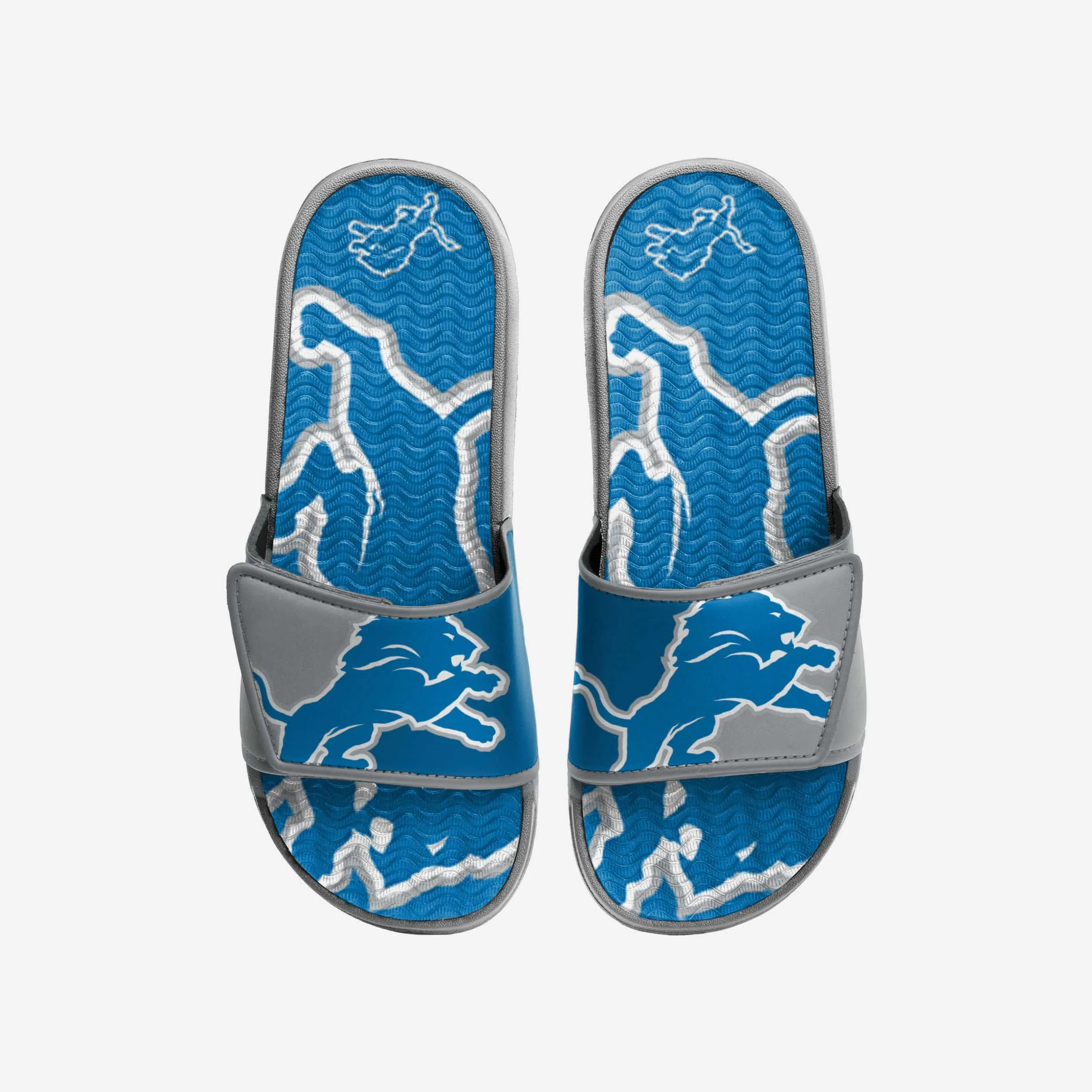 Detroit Lions Colorblock Big Logo Gel Slide