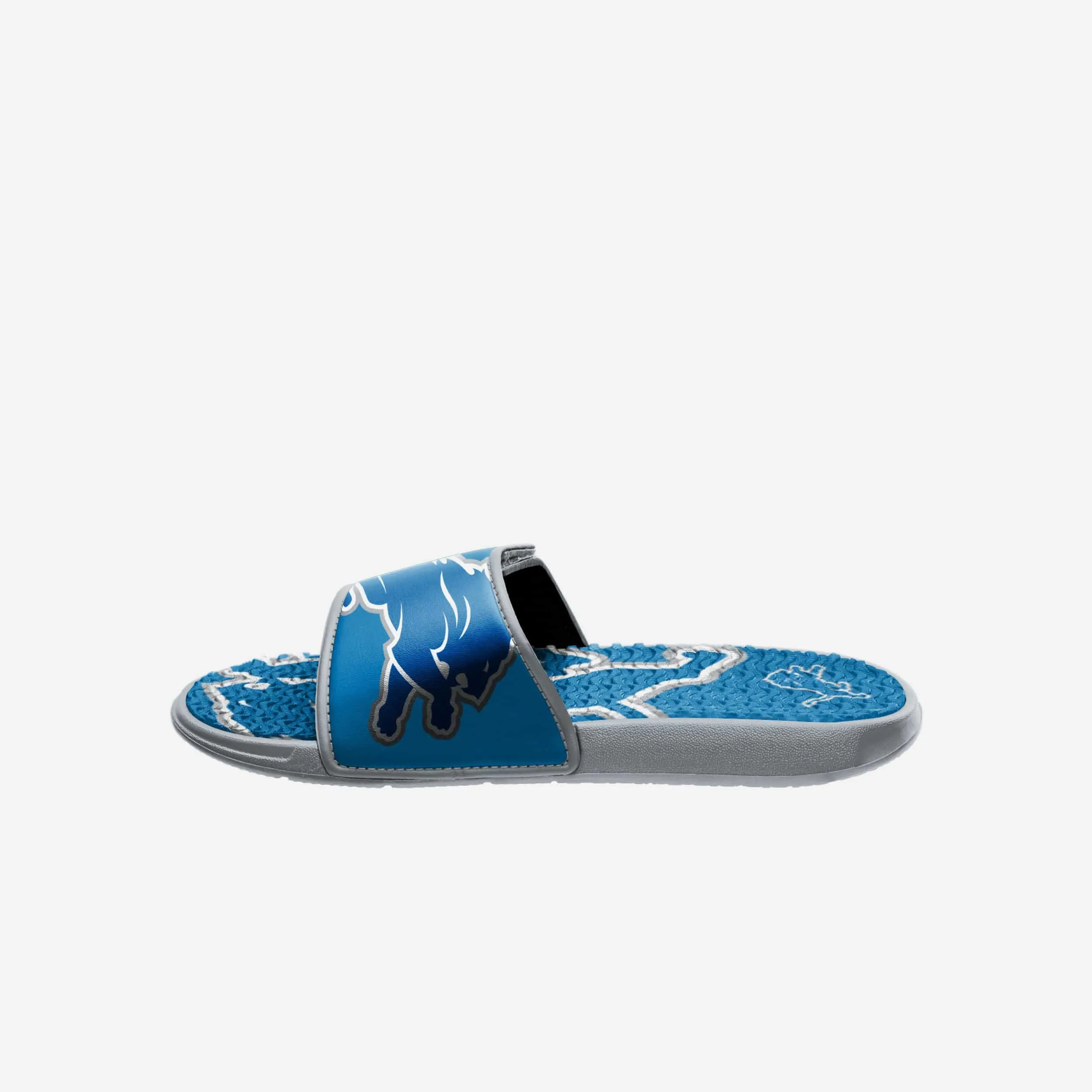 Detroit Lions Colorblock Big Logo Gel Slide
