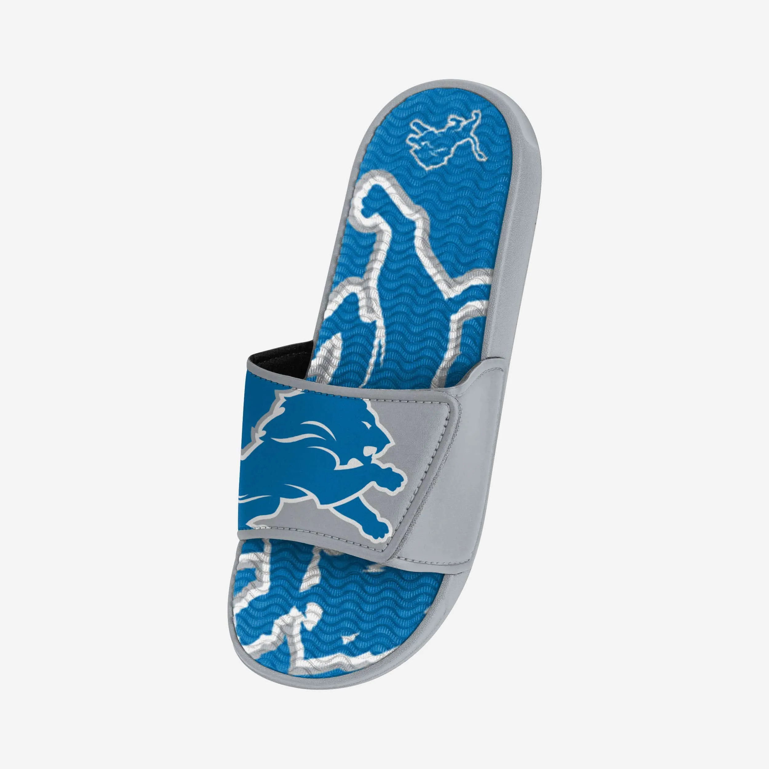 Detroit Lions Colorblock Big Logo Gel Slide