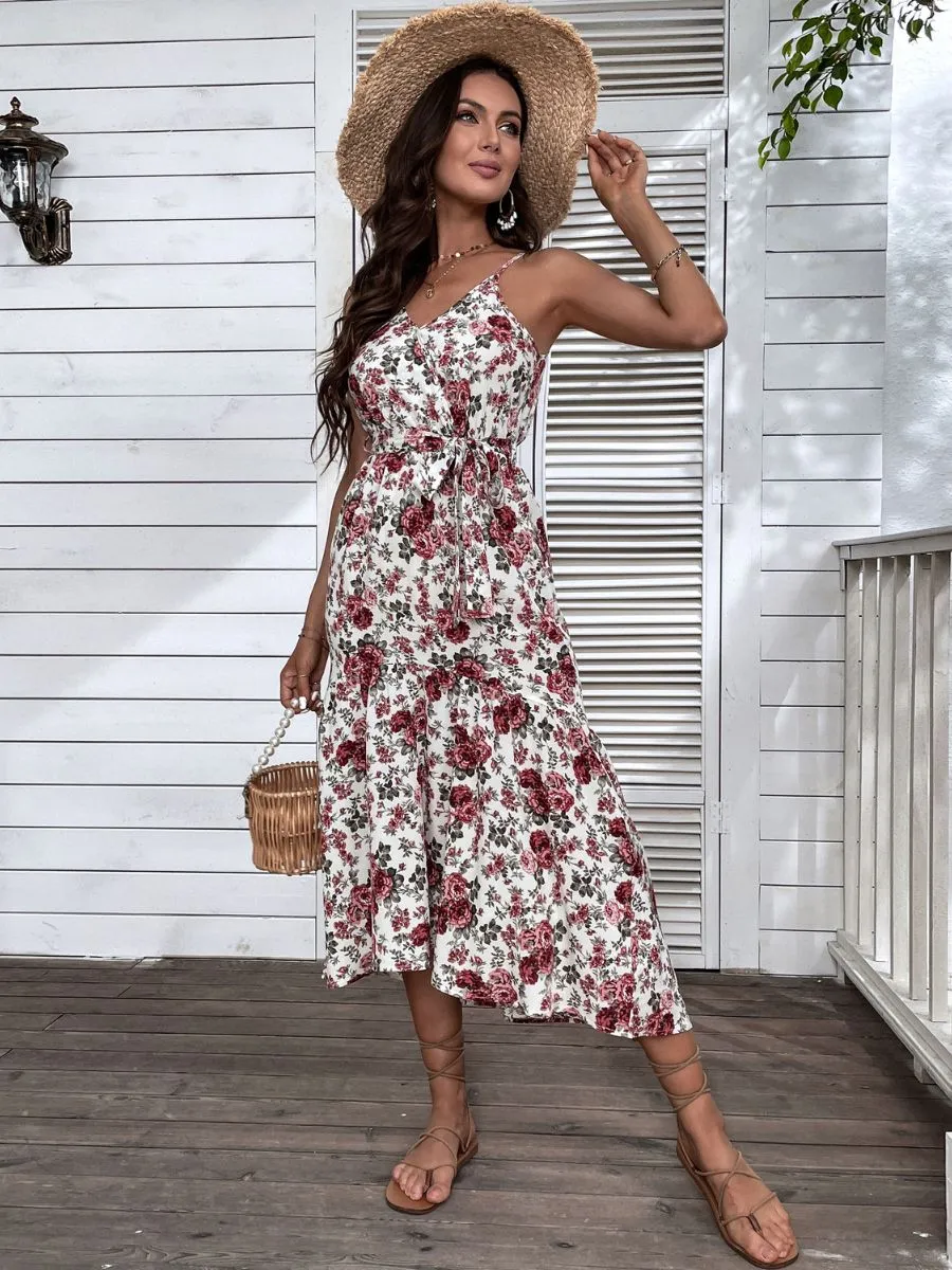 Donalda Dress - Rose Print