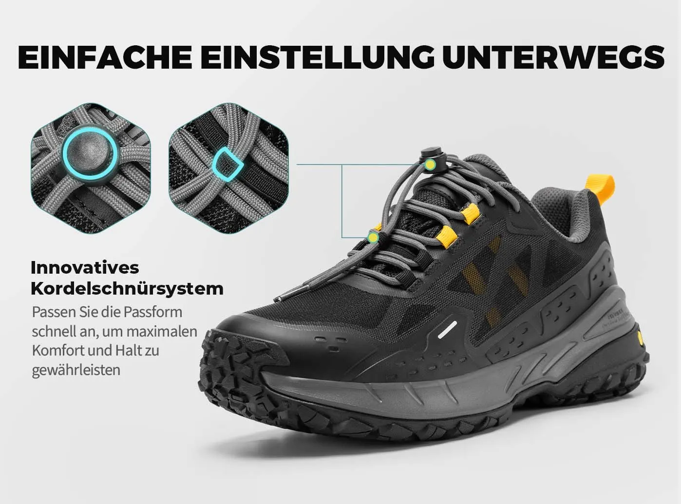 FitVille Herren Low-Top CreekCross Wanderschuhe V1