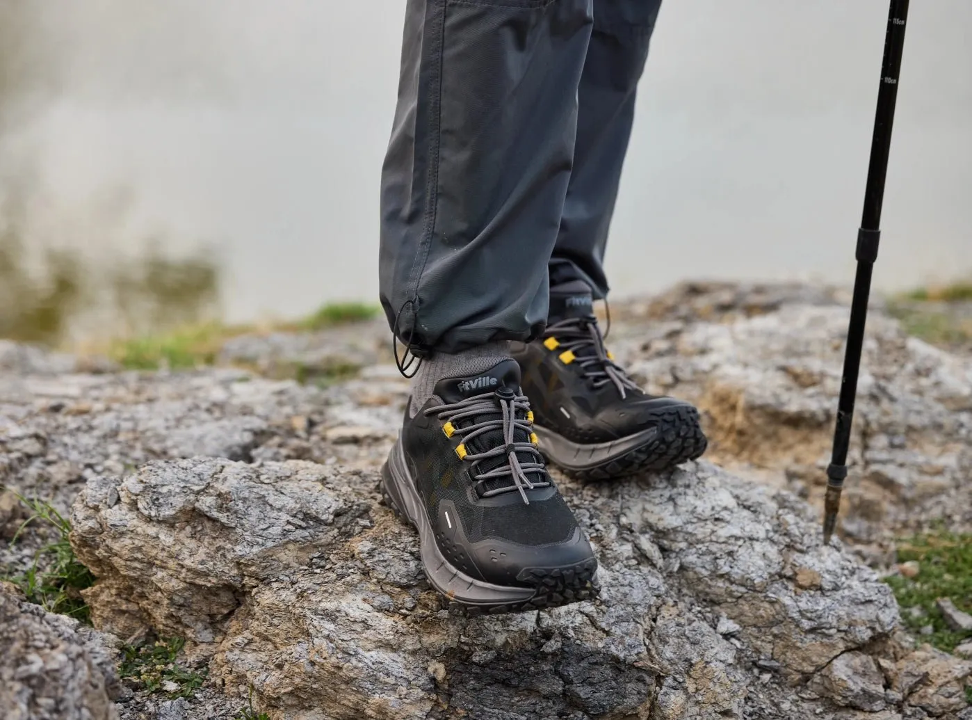 FitVille Herren Low-Top CreekCross Wanderschuhe V1
