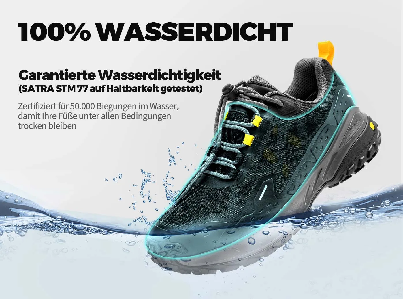 FitVille Herren Low-Top CreekCross Wanderschuhe V1