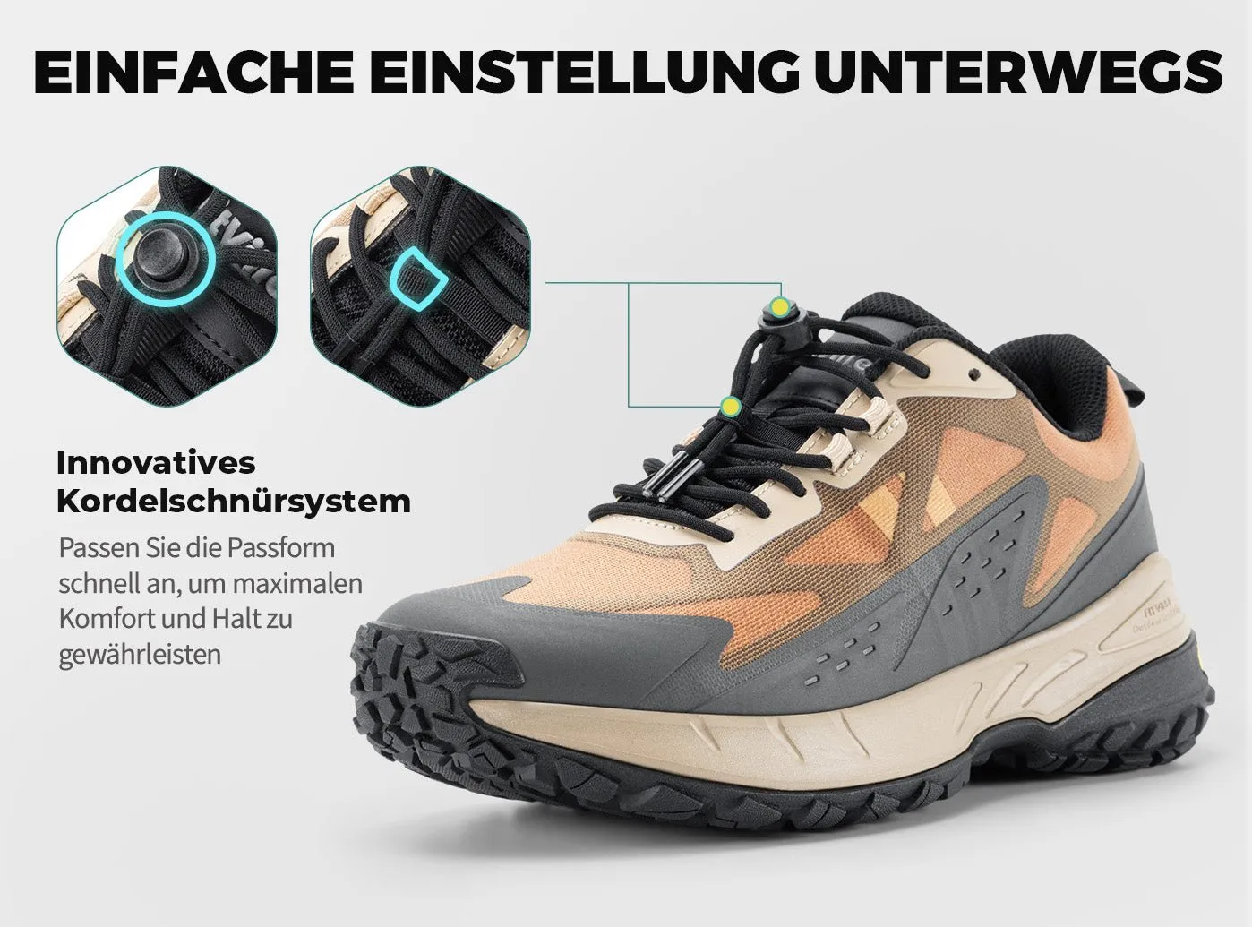 FitVille Herren Low-Top LugMax Wanderschuhe V2