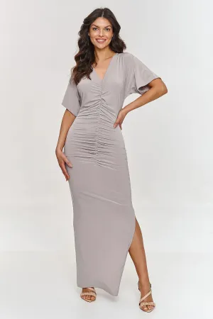 Gathered Centre Elegance Maxi Dress