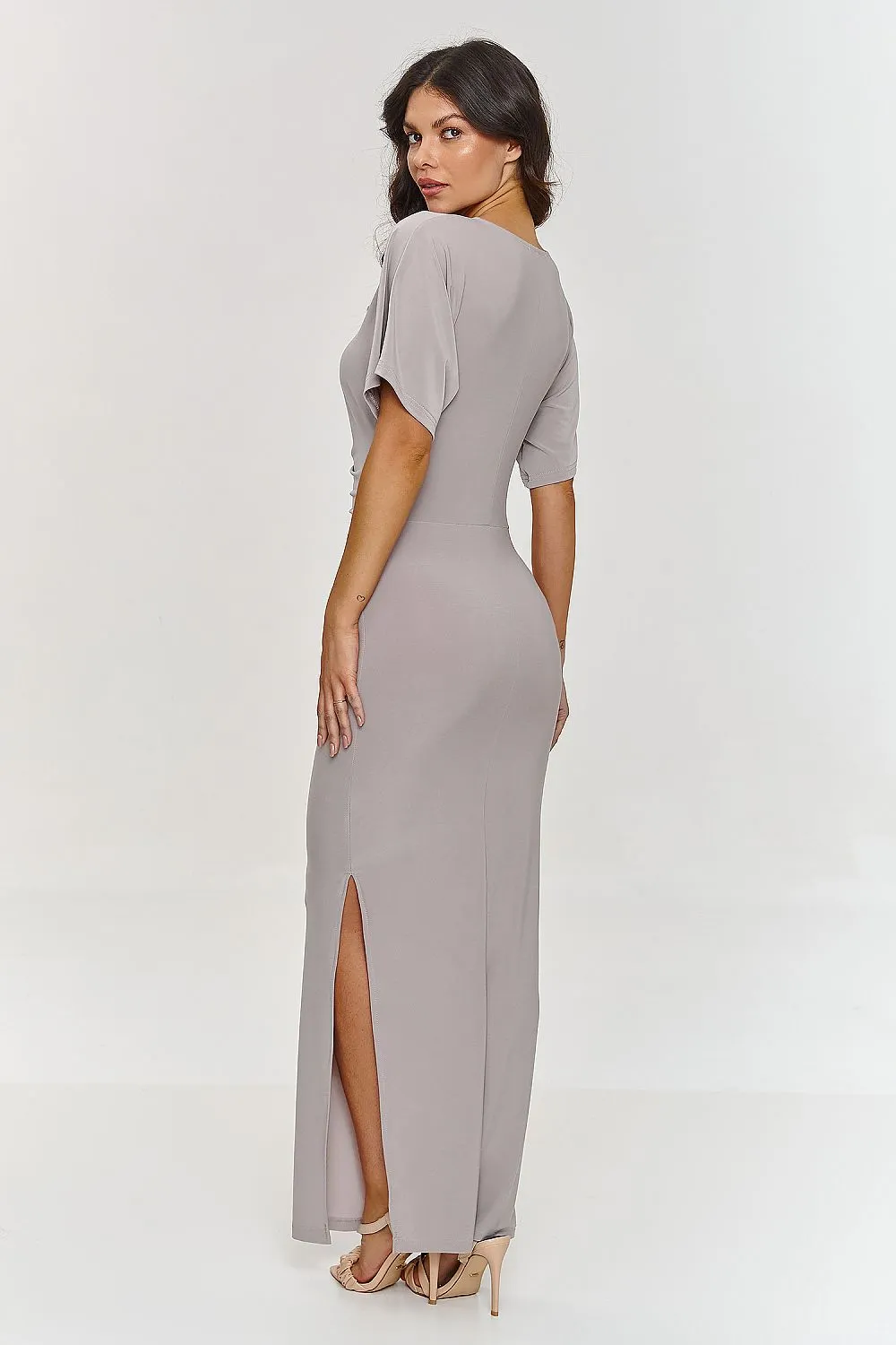Gathered Centre Elegance Maxi Dress