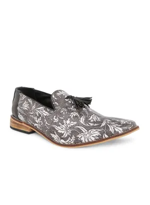 Grey Tassel Loafers Shoes