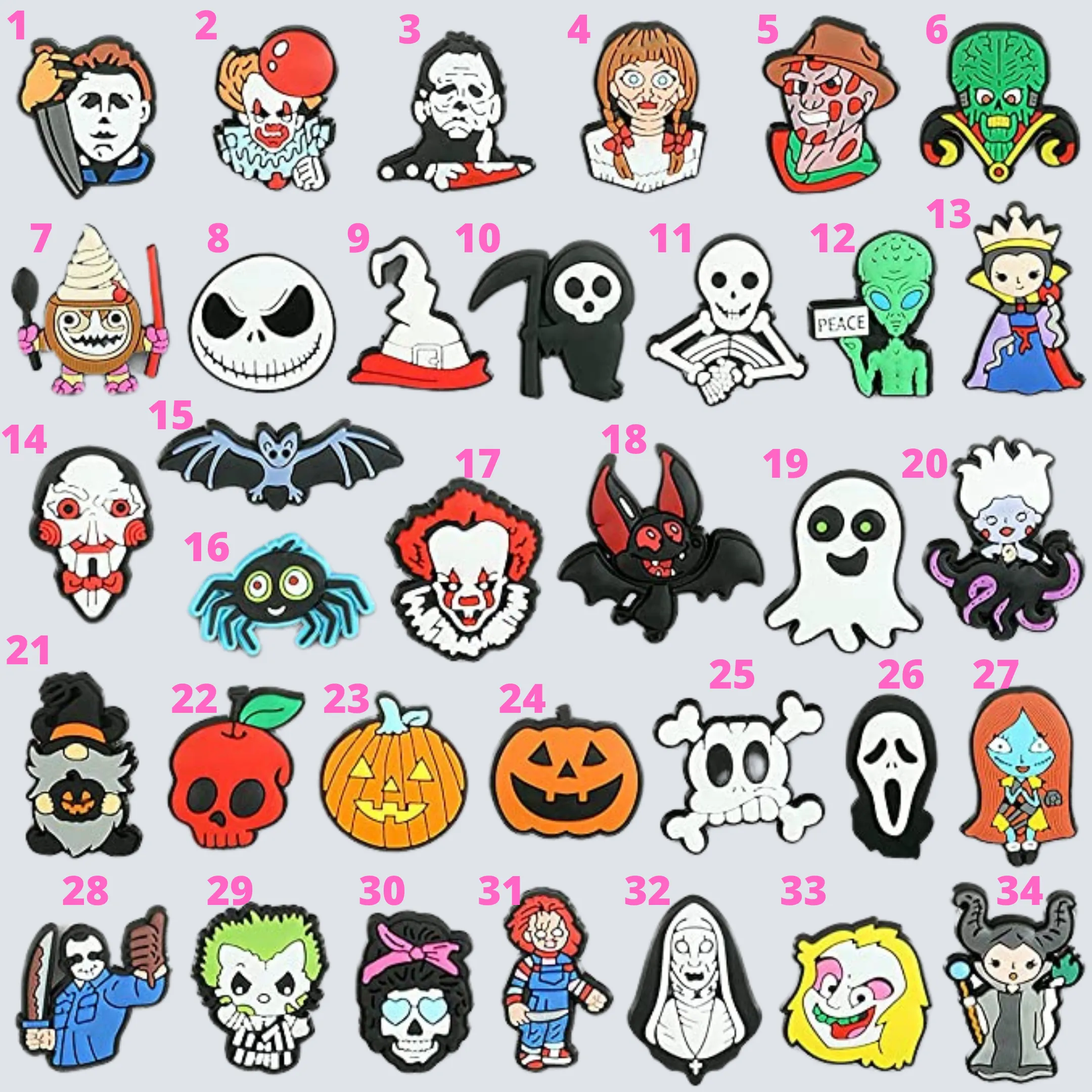 Halloween Shoe Charms