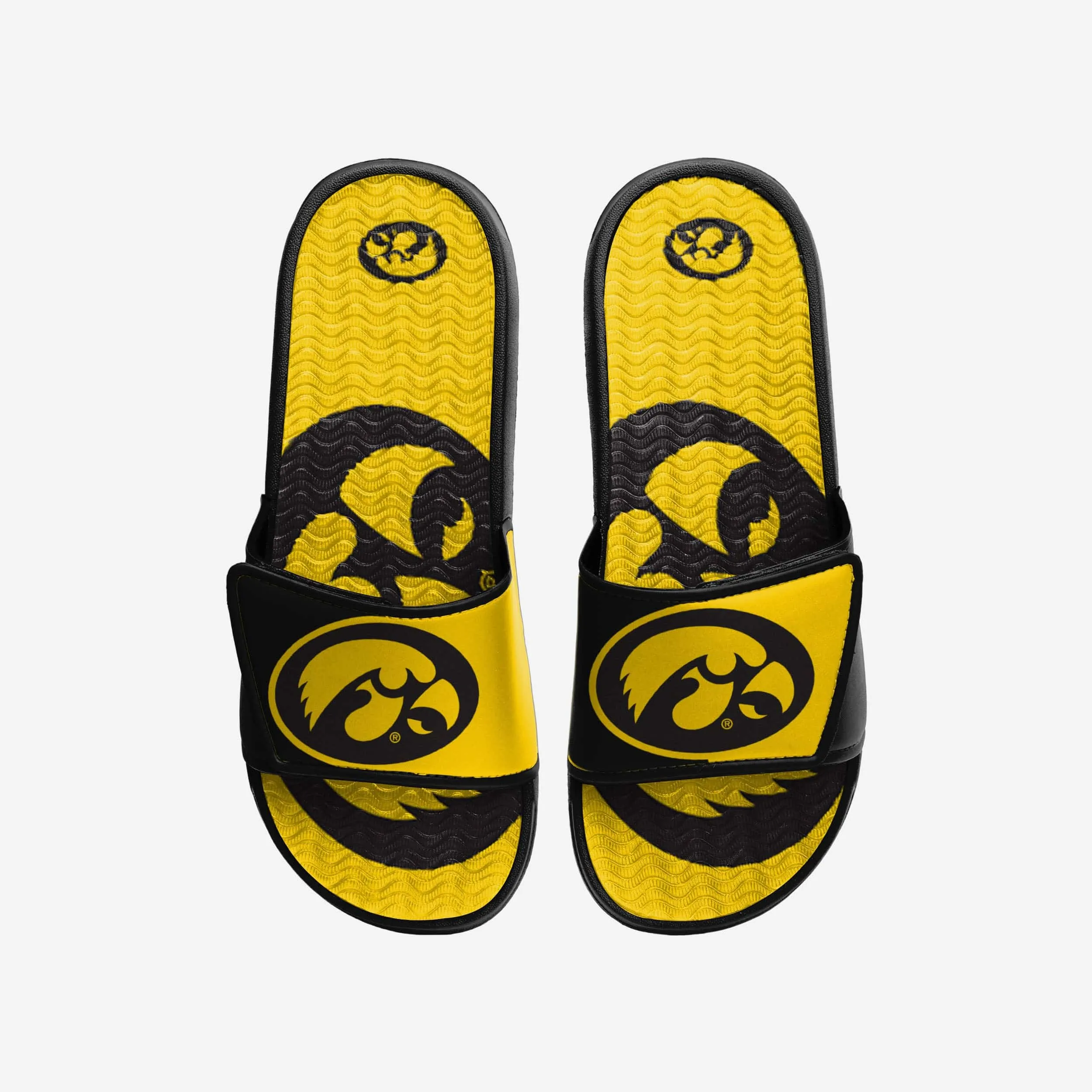 Iowa Hawkeyes Colorblock Big Logo Gel Slide