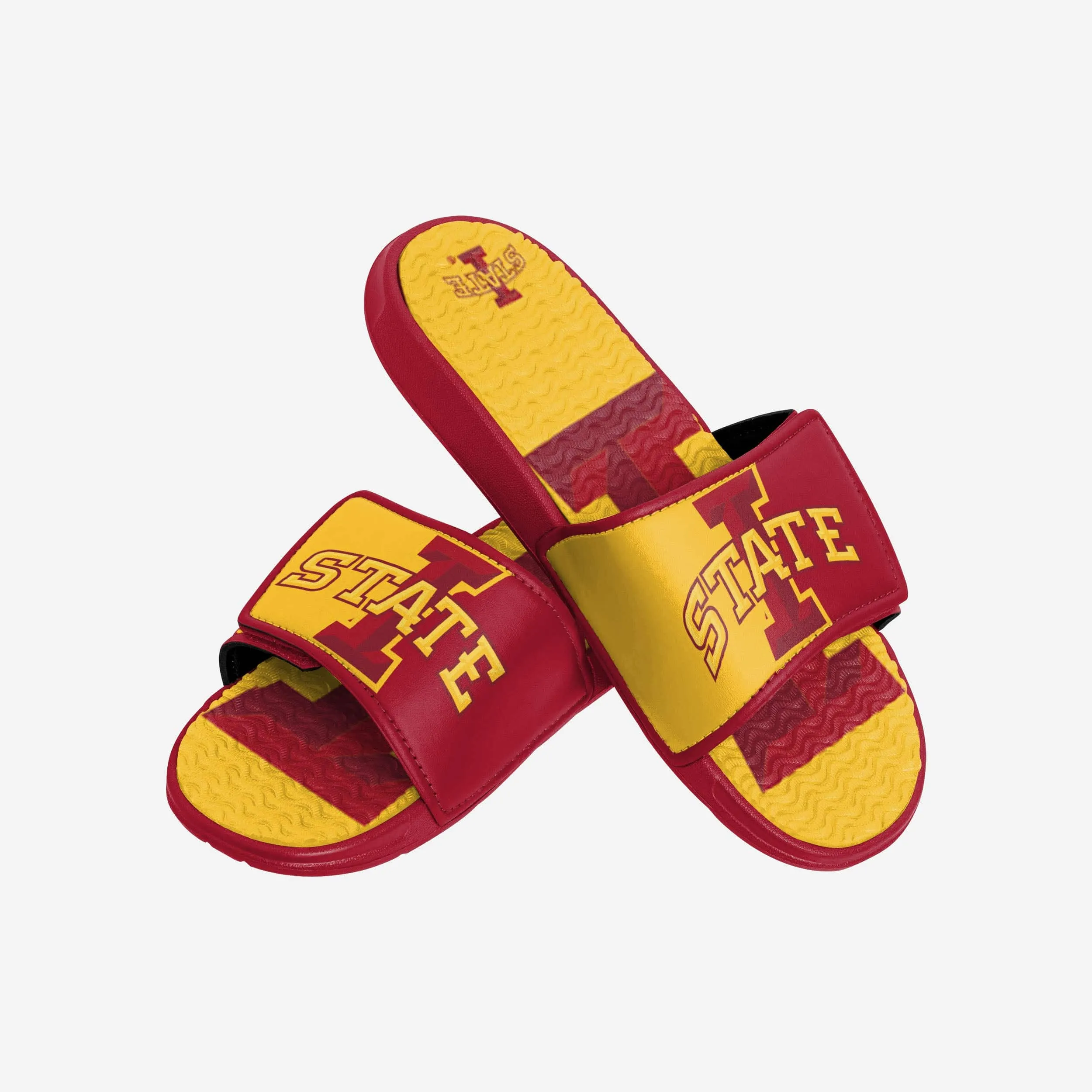 Iowa State Cyclones Colorblock Big Logo Gel Slide