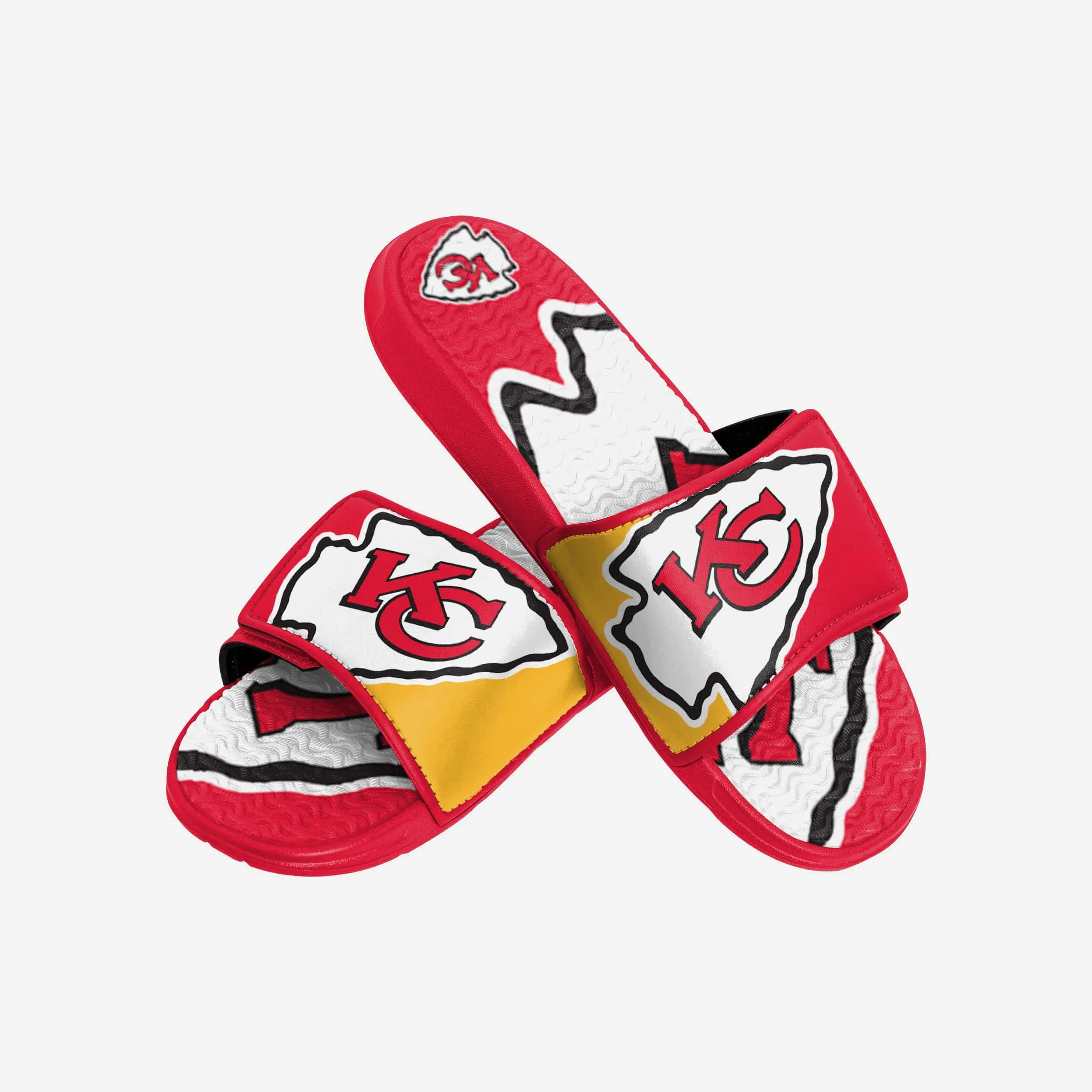 Kansas City Chiefs Colorblock Big Logo Gel Slide