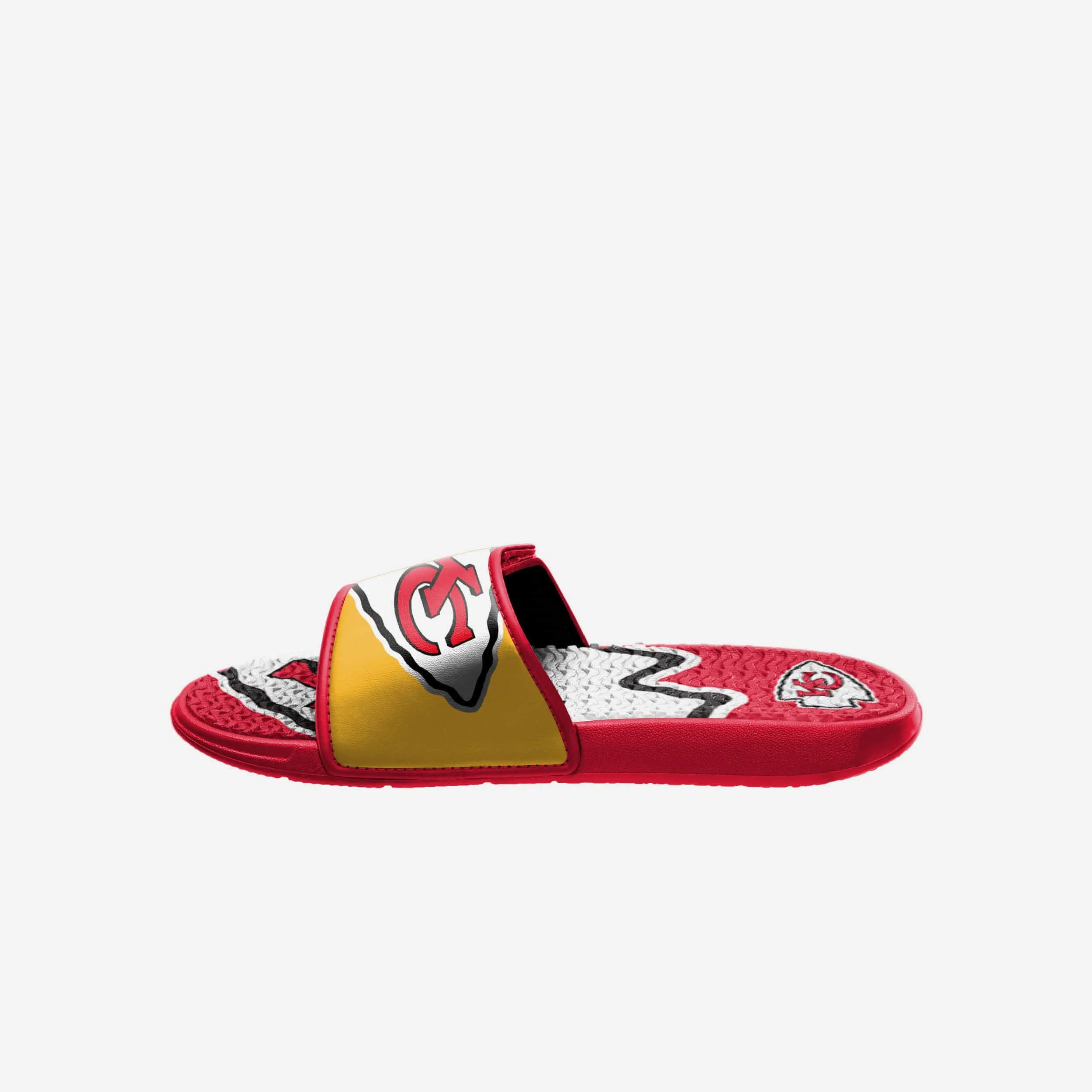 Kansas City Chiefs Colorblock Big Logo Gel Slide