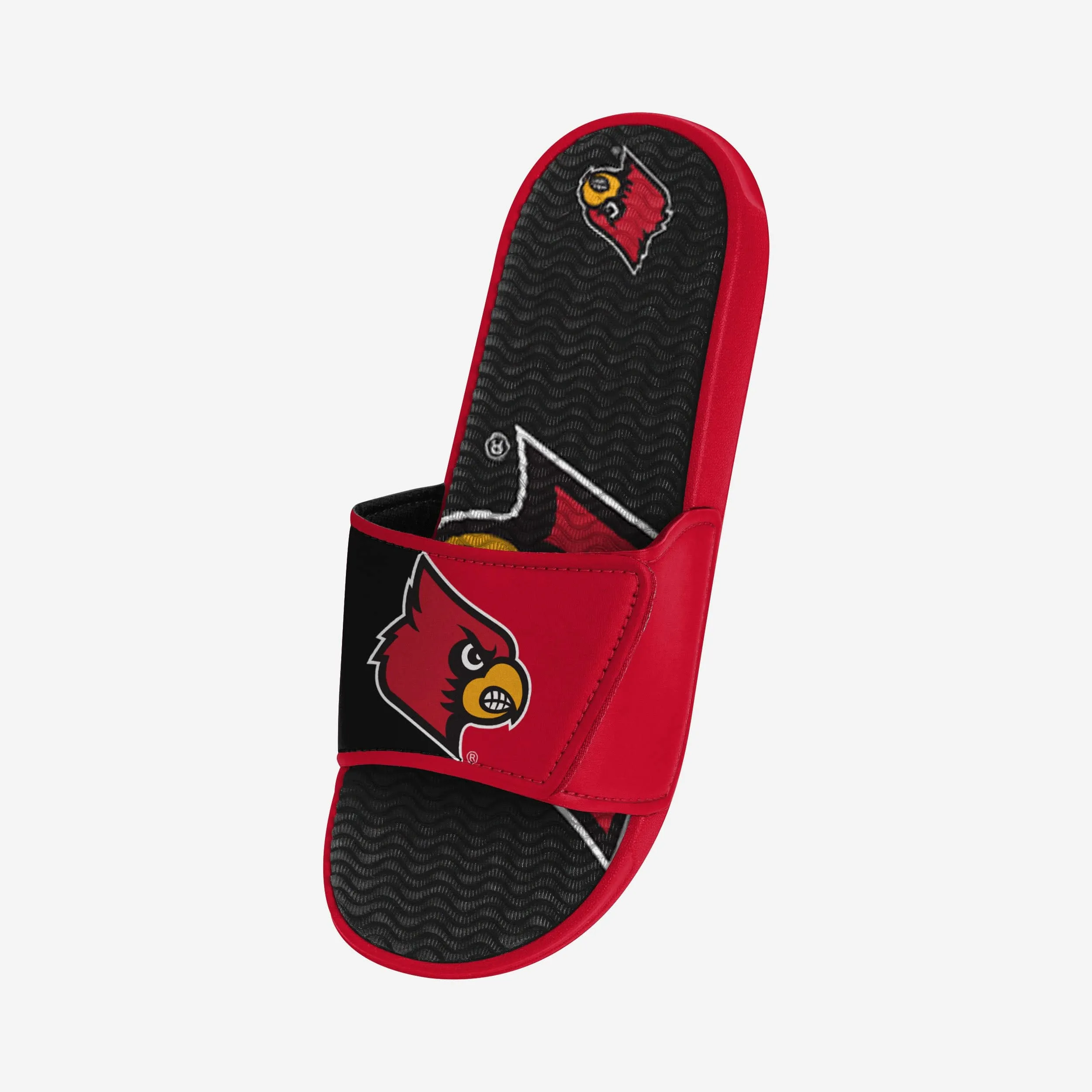 Louisville Cardinals Colorblock Big Logo Gel Slide