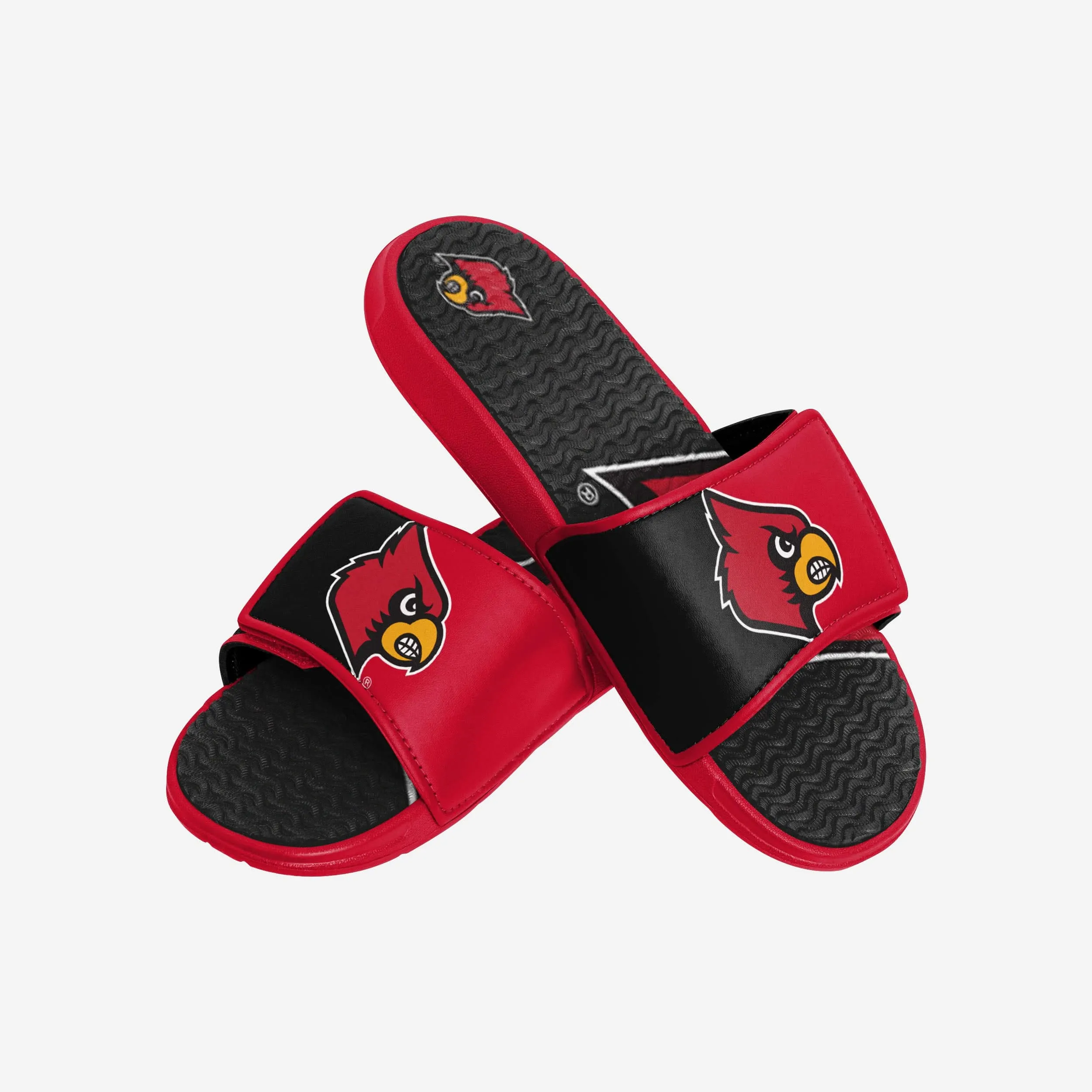 Louisville Cardinals Colorblock Big Logo Gel Slide