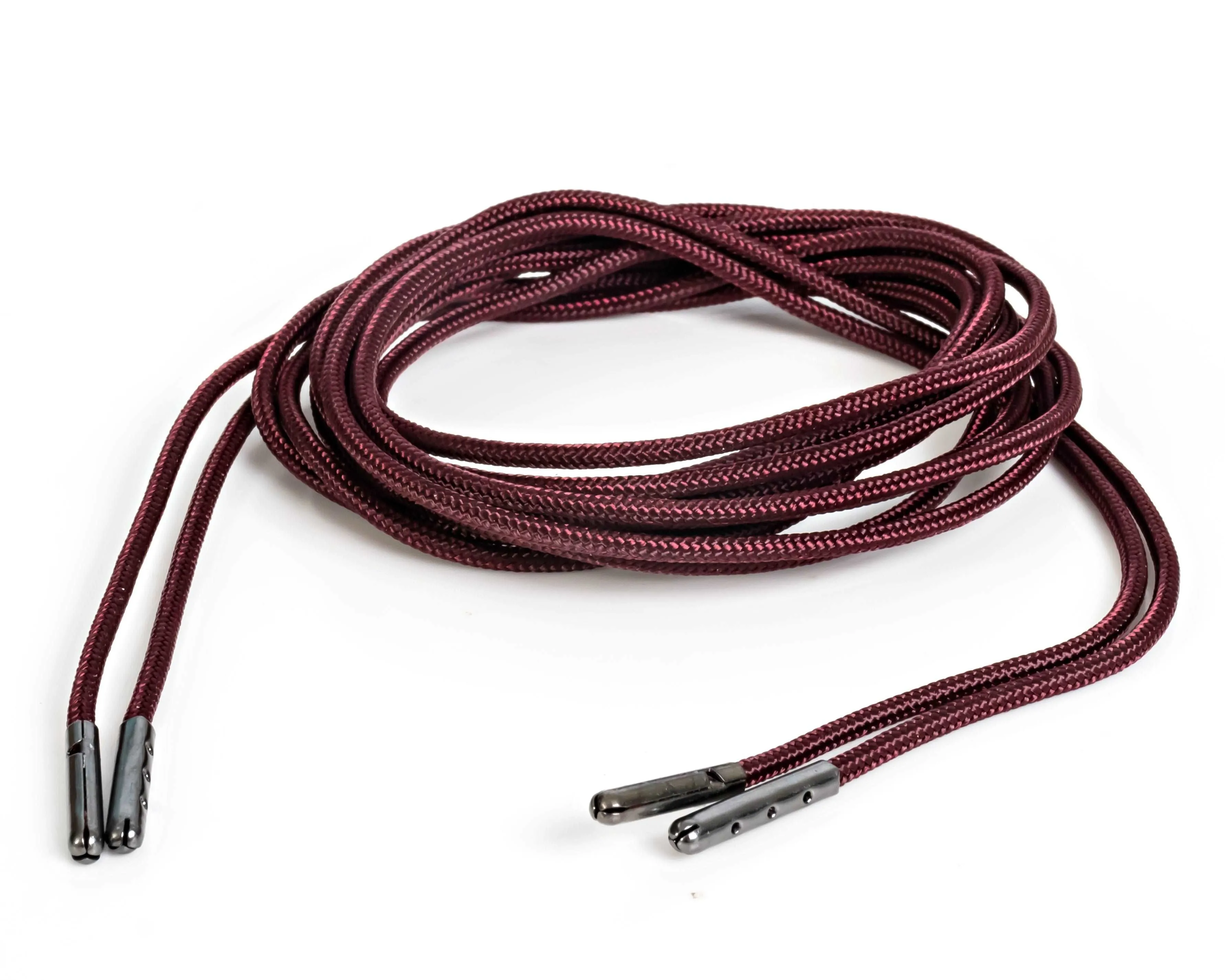 Maroon Boot Laces 3mm Paracord Steel Tip Shoelaces