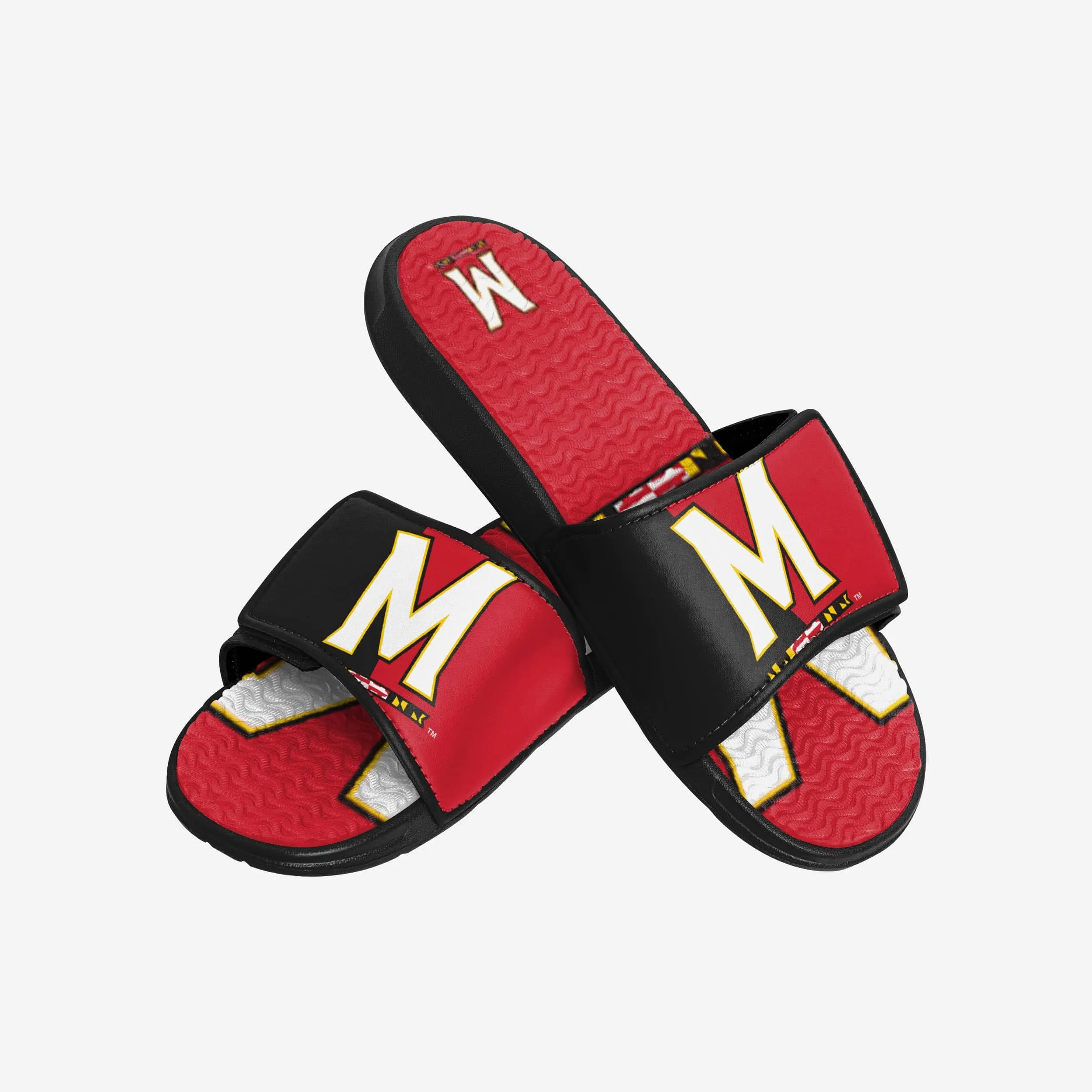 Maryland Terrapins Colorblock Big Logo Gel Slide