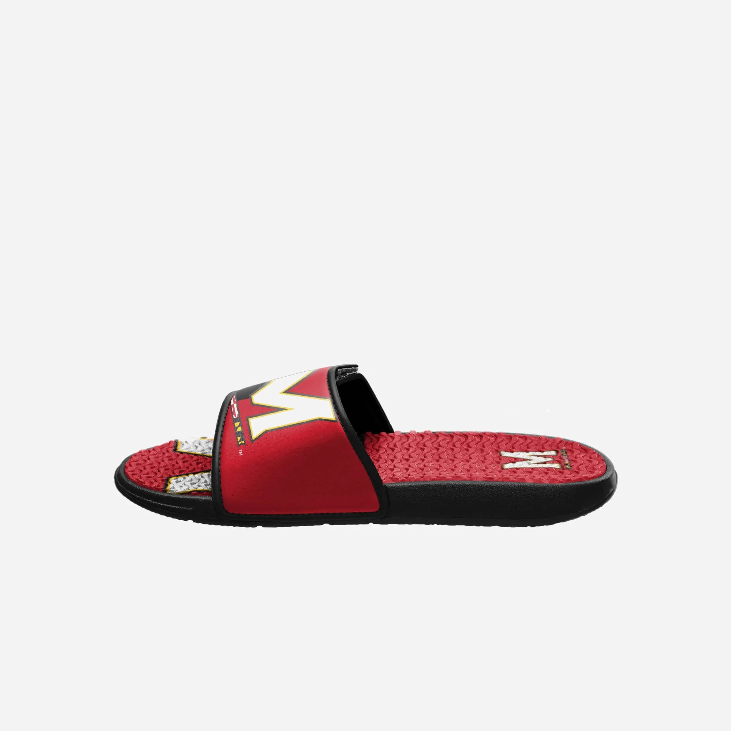 Maryland Terrapins Colorblock Big Logo Gel Slide