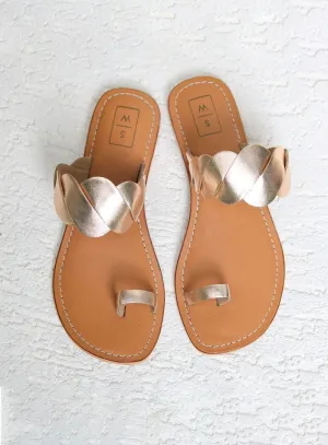Meher Rose Gold Sandals