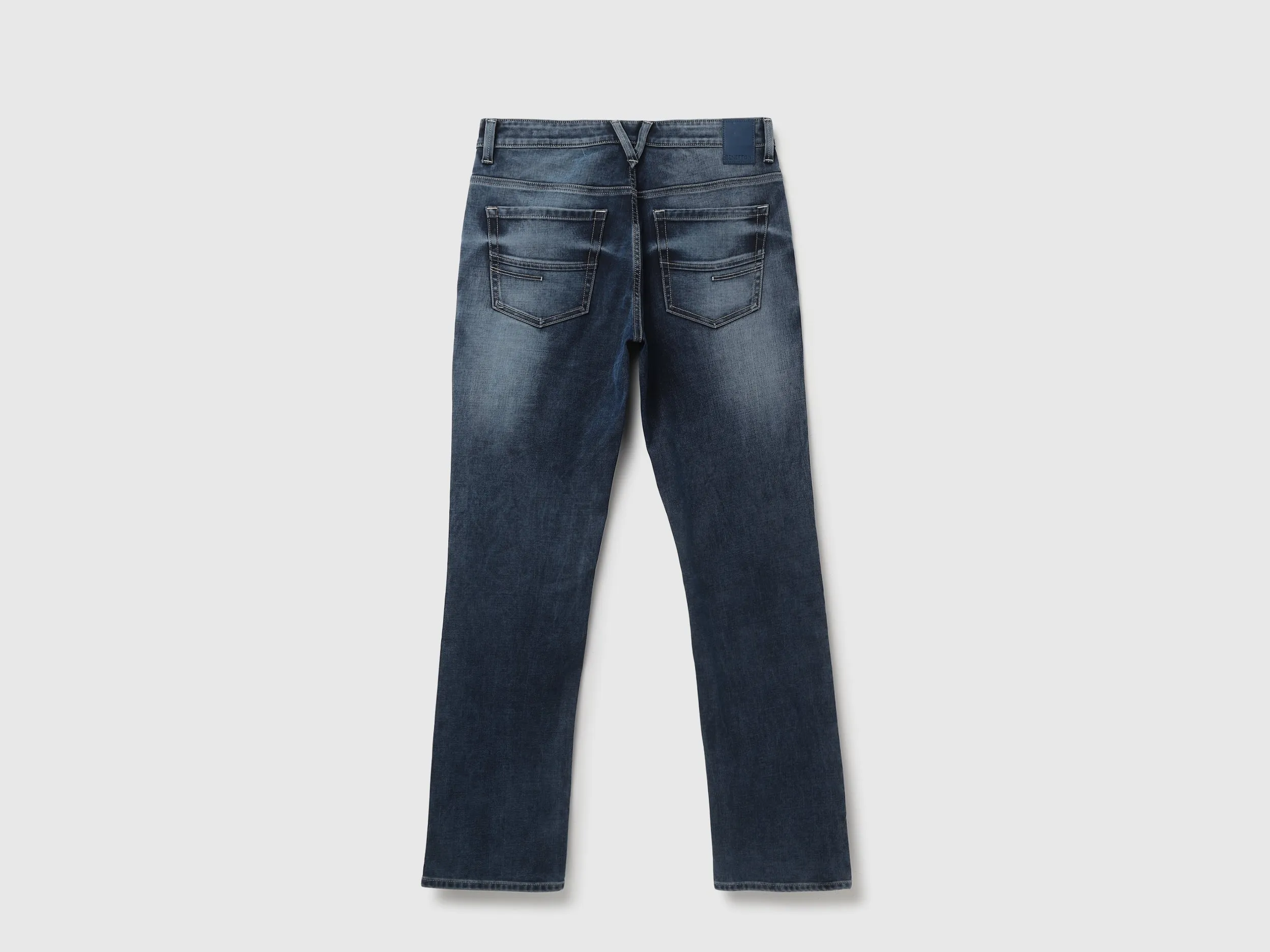 Men's Solid Bootcut Jeans