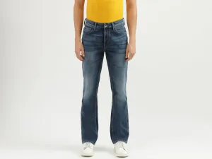 Men's Solid Bootcut Jeans