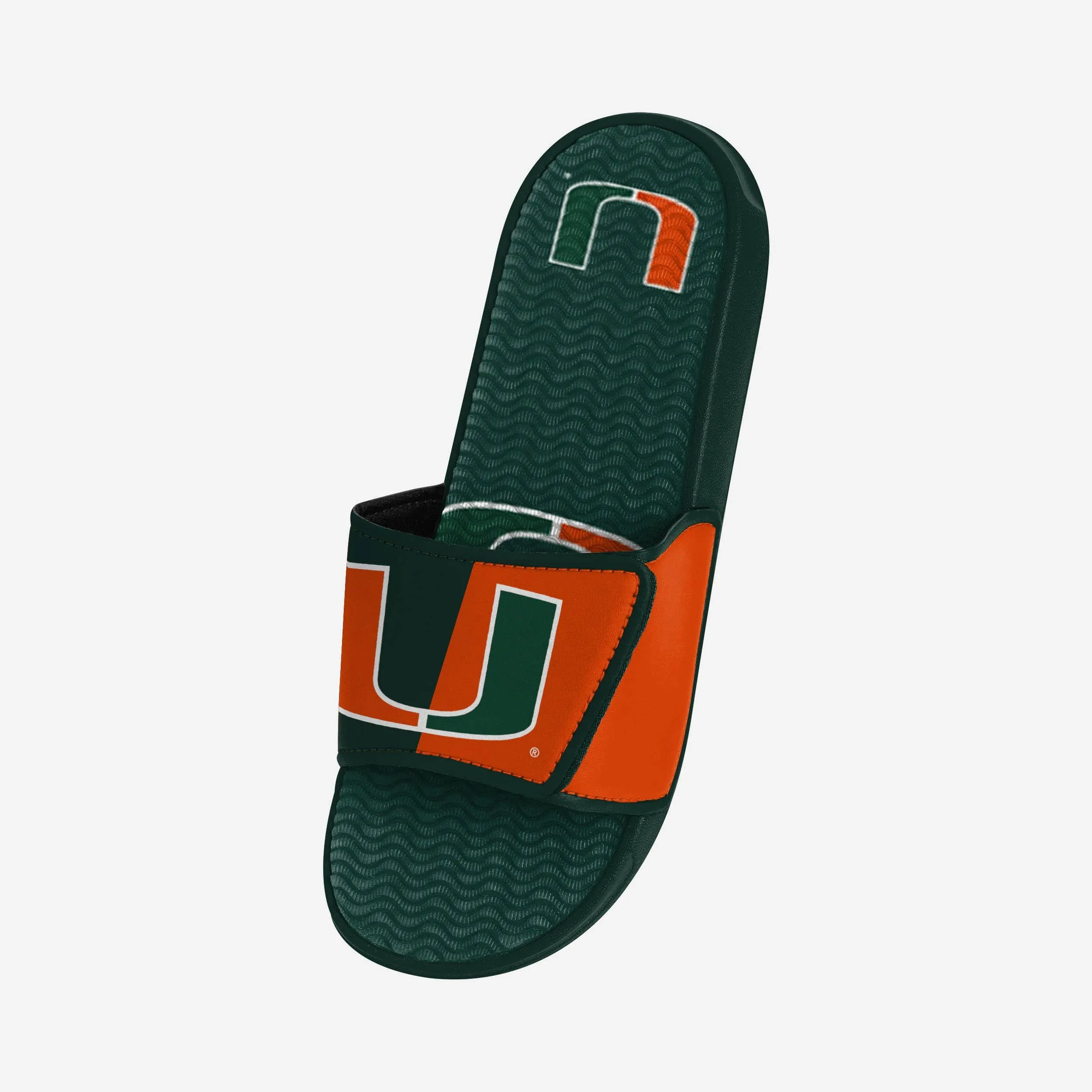 Miami Hurricanes Colorblock Big Logo Gel Slide